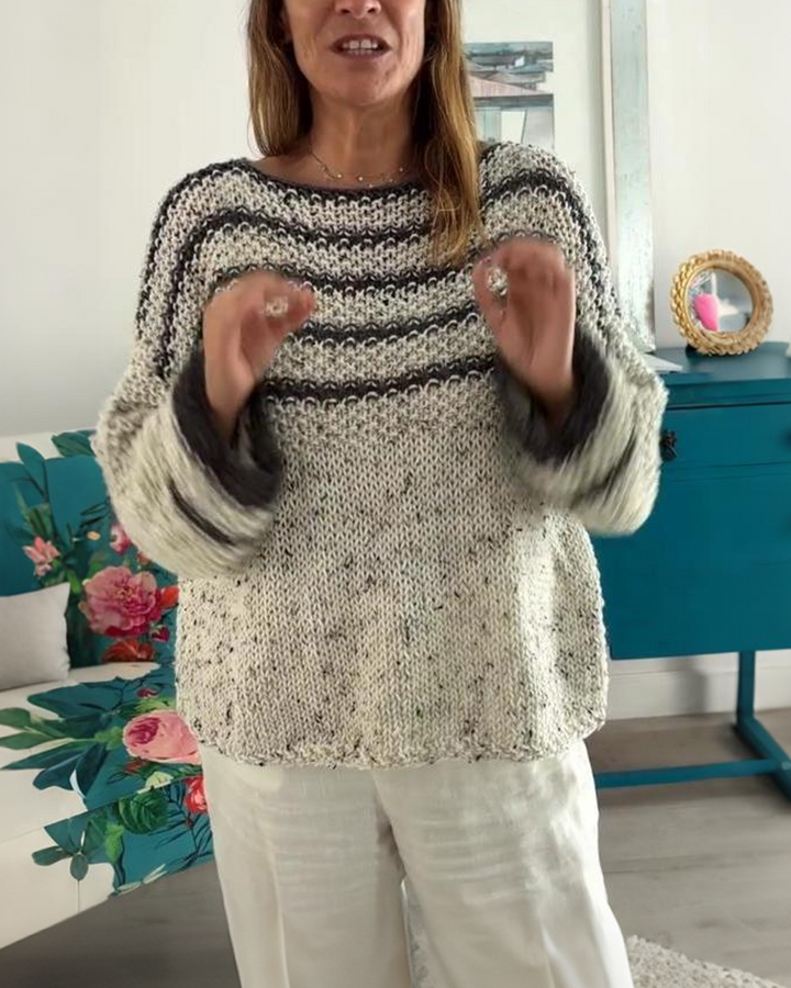 Simple and Loose Nordic - style Sweater