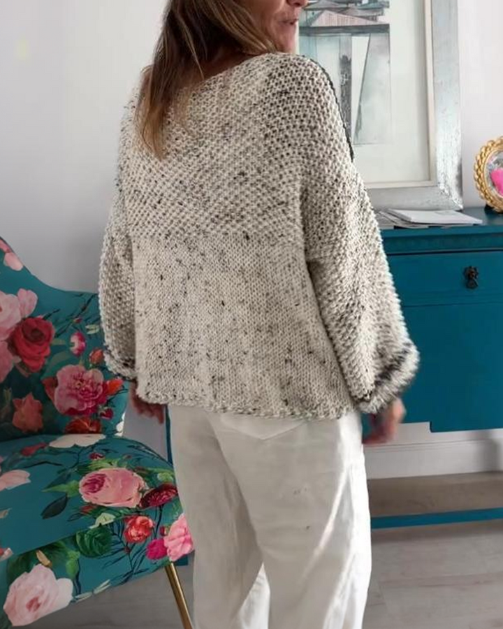 Simple and Loose Nordic - style Sweater